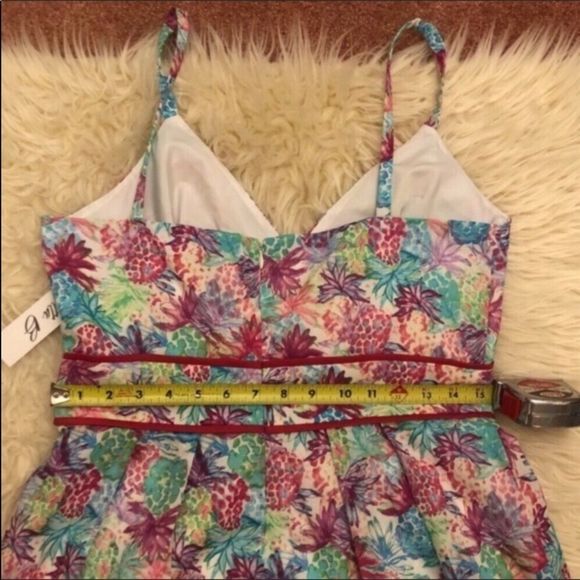 Chetta B. Pineapple Print Dress NEW